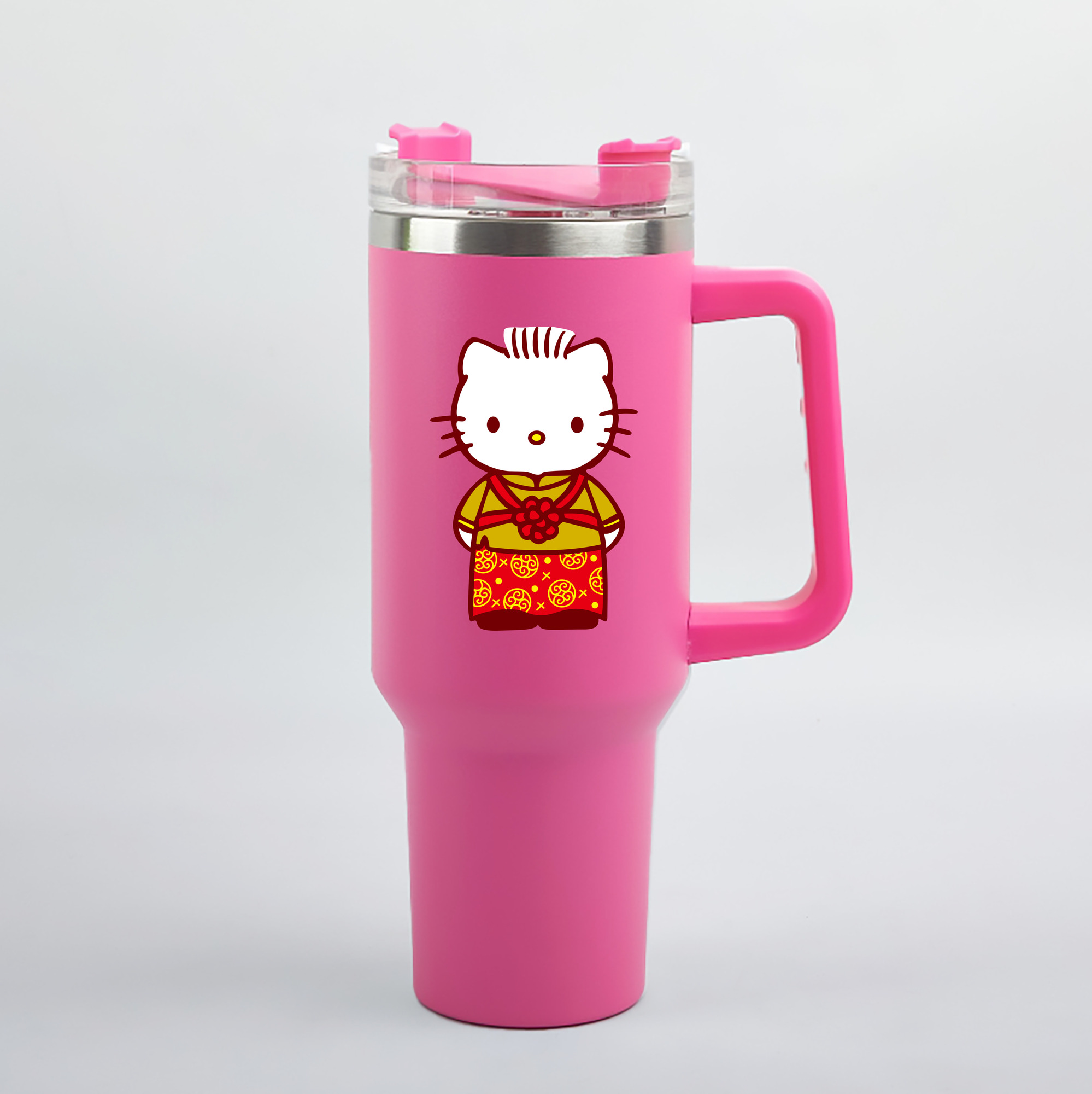 （画像用） Hello Kitty ハローキティ 1200mL車用タンブラー（カラープリント）
